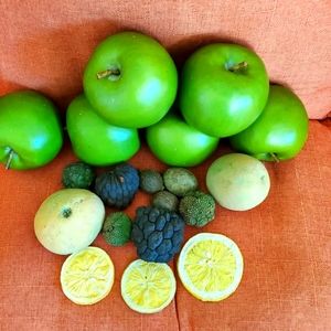 ❤️‍🔥 4/$15 Set of 19 Realistic Artificial Fruits Full size Staging Decor Apples